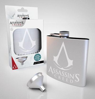 Hip Flask With Assassins Creed Logo