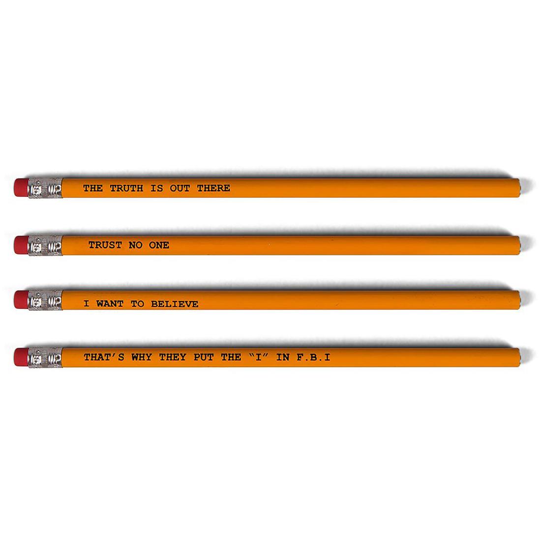The X Files 4 Pack Pencil Set